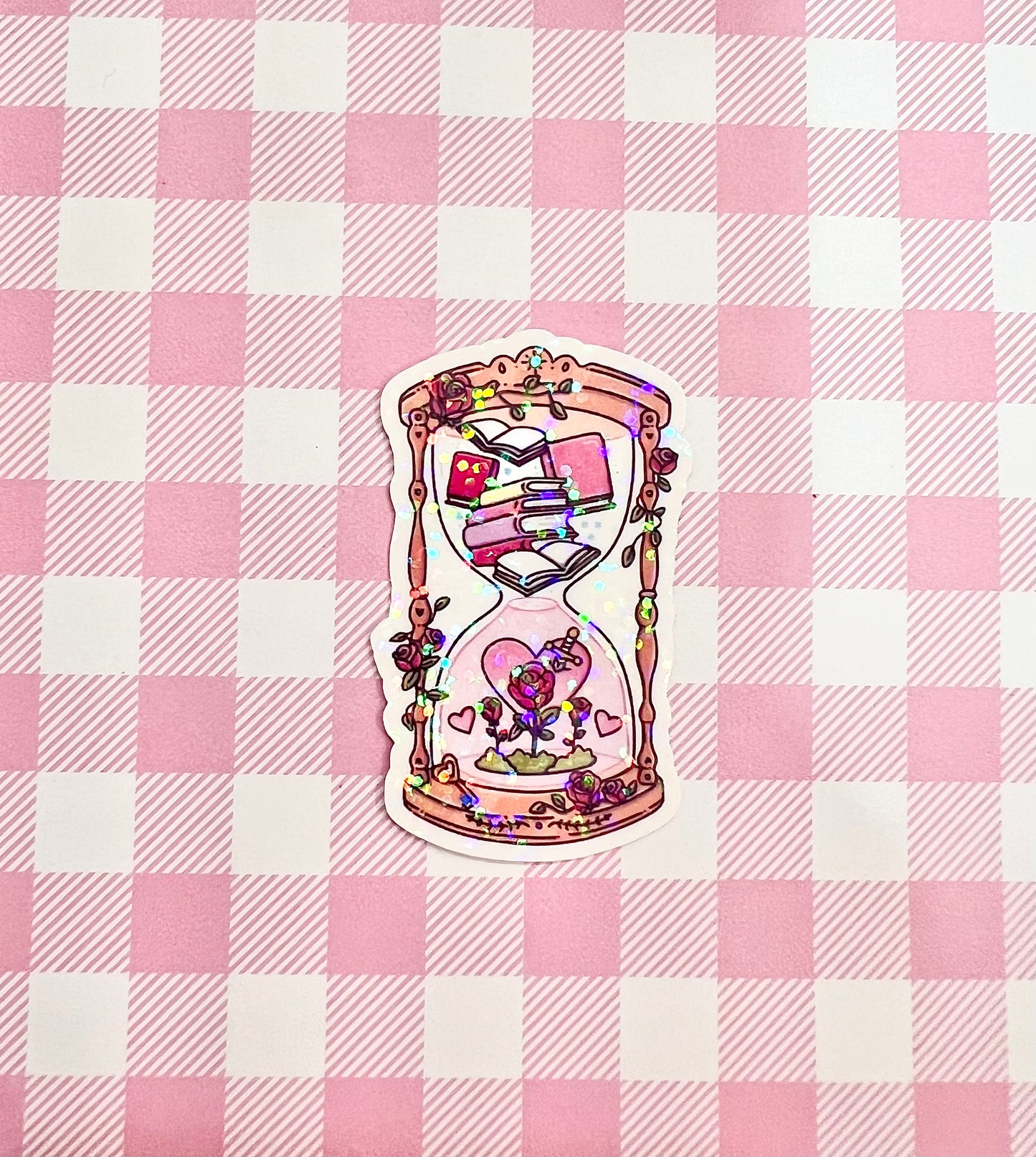 Romance Hourglass Sticker