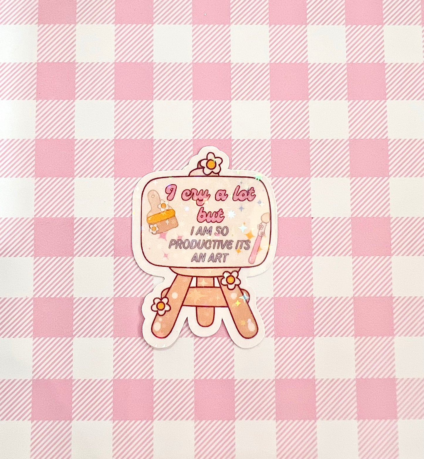 I cry a lot sticker
