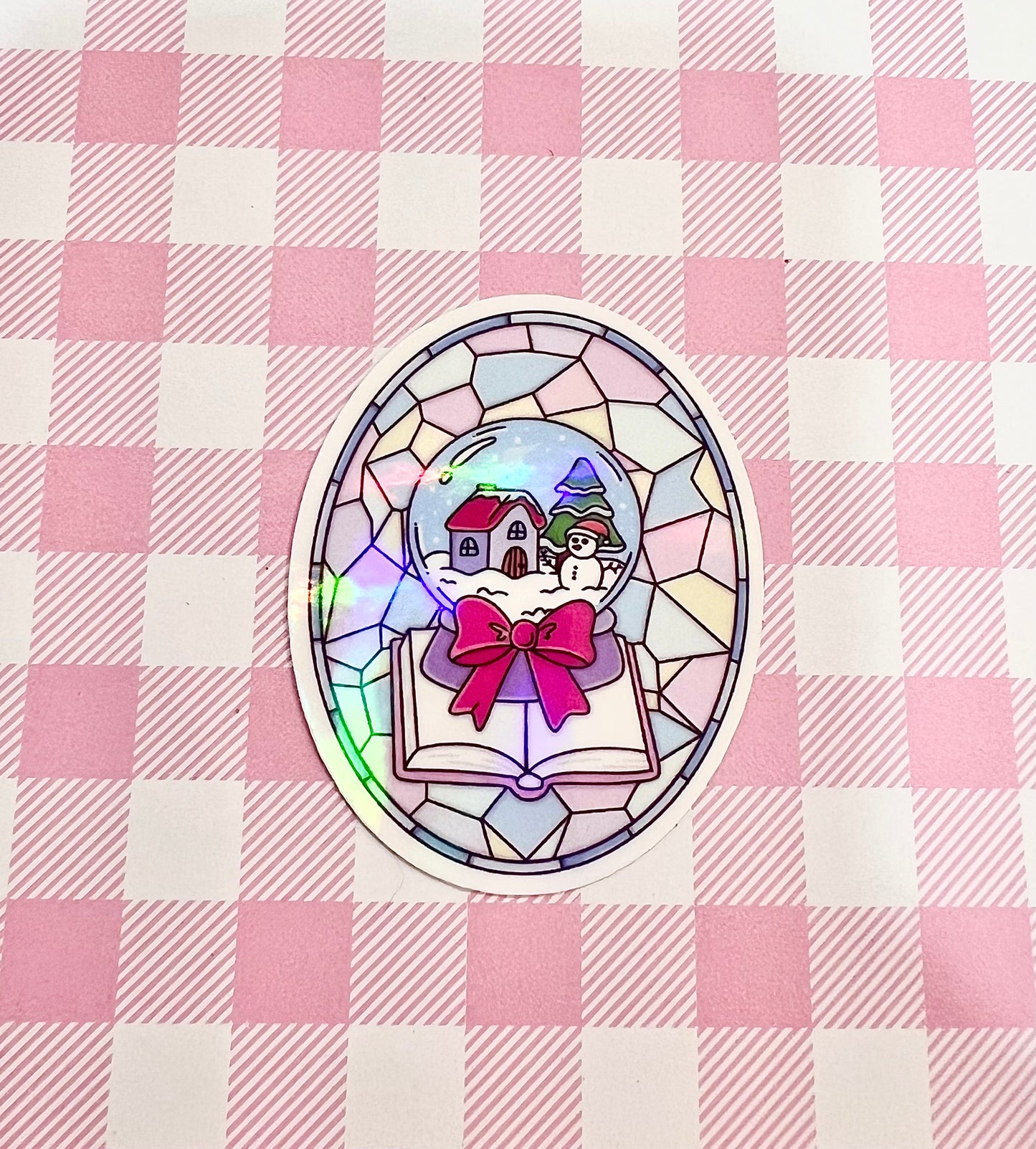 Winter Stained Glass Sticker