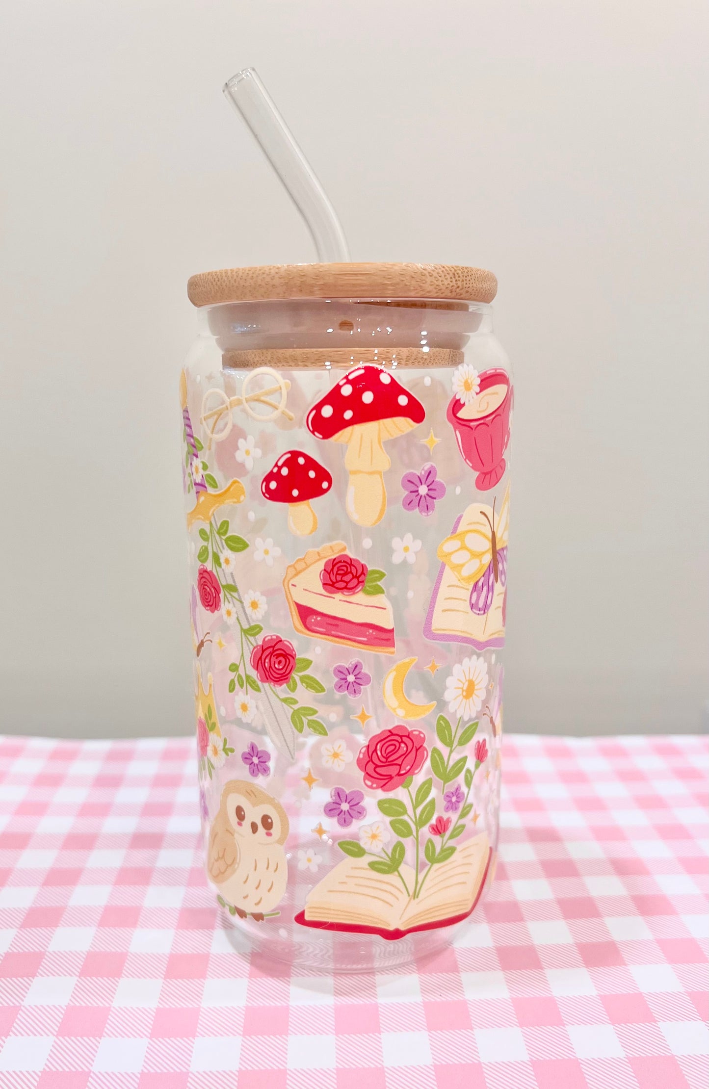 Bookish Magic Glass Cup