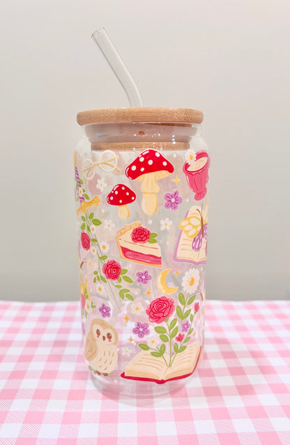 Bookish Magic Glass Cup