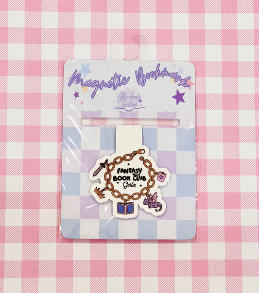 Fantasy Book Club Magnetic Bookmark
