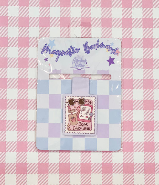 Book Club Girlie Magnetic Bookmark