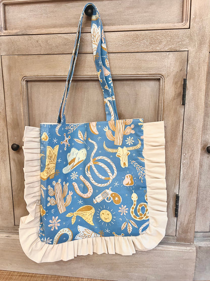 Western Ruffle tote