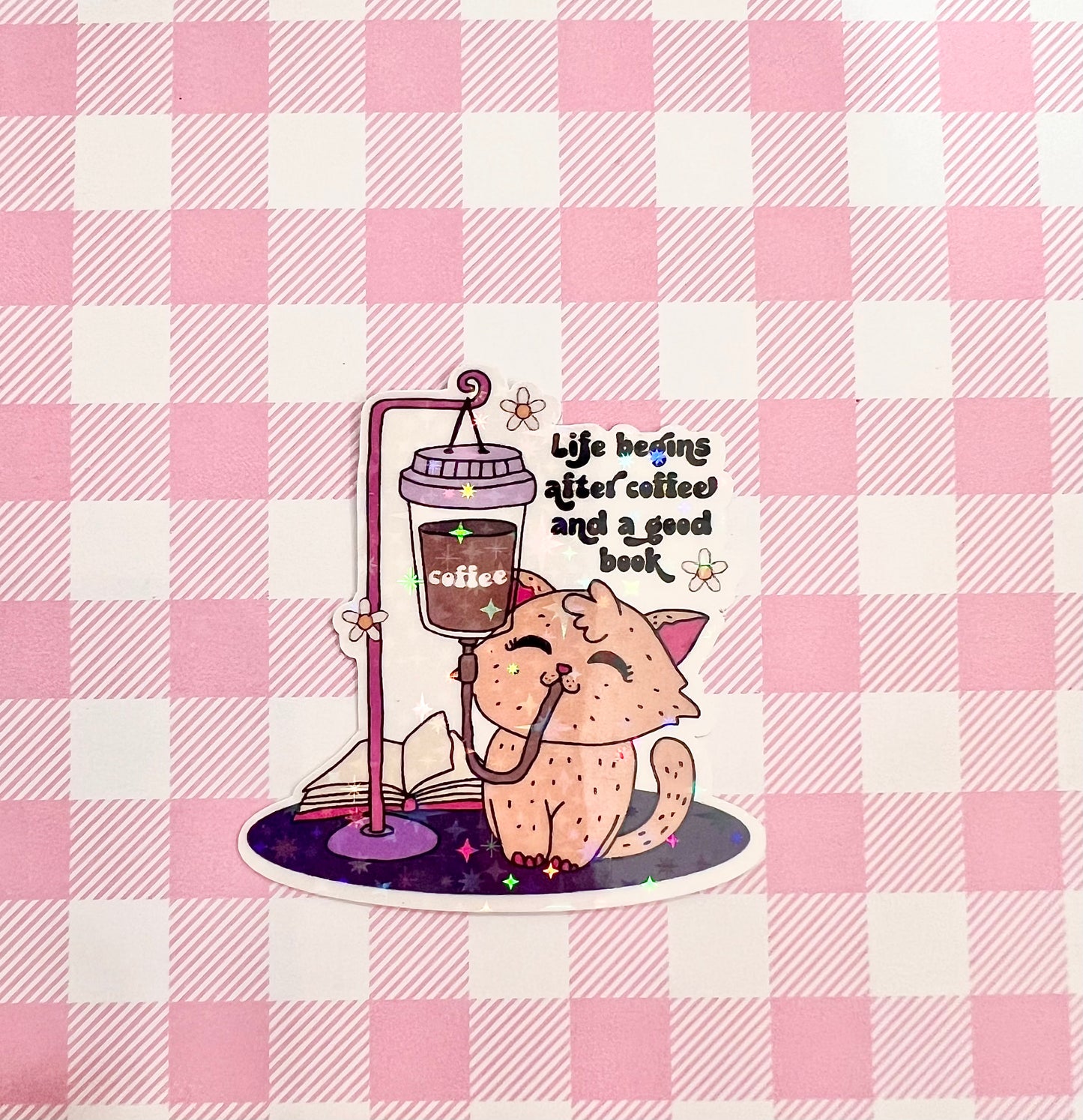 Life begins sticker