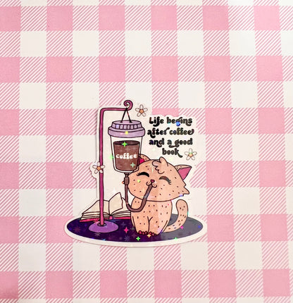 Life begins sticker