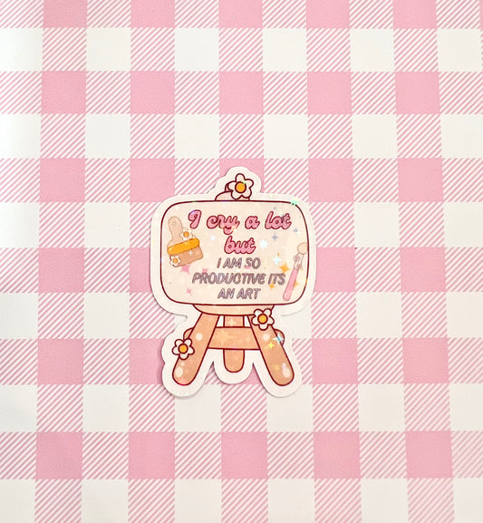 I cry a lot sticker