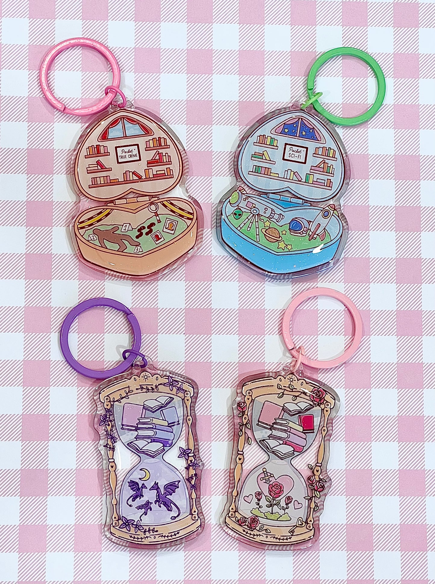 Bookish Keychain