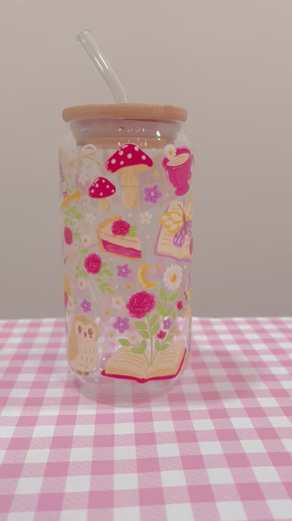 Bookish Magic Glass Cup