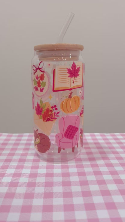 Cozy Coquette Glass Cup